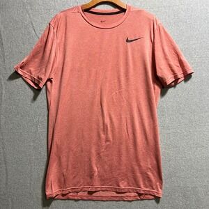 Nike Dri-FIT Mens Short Sleeve Training Shirt Salmon Heathered Size Medium